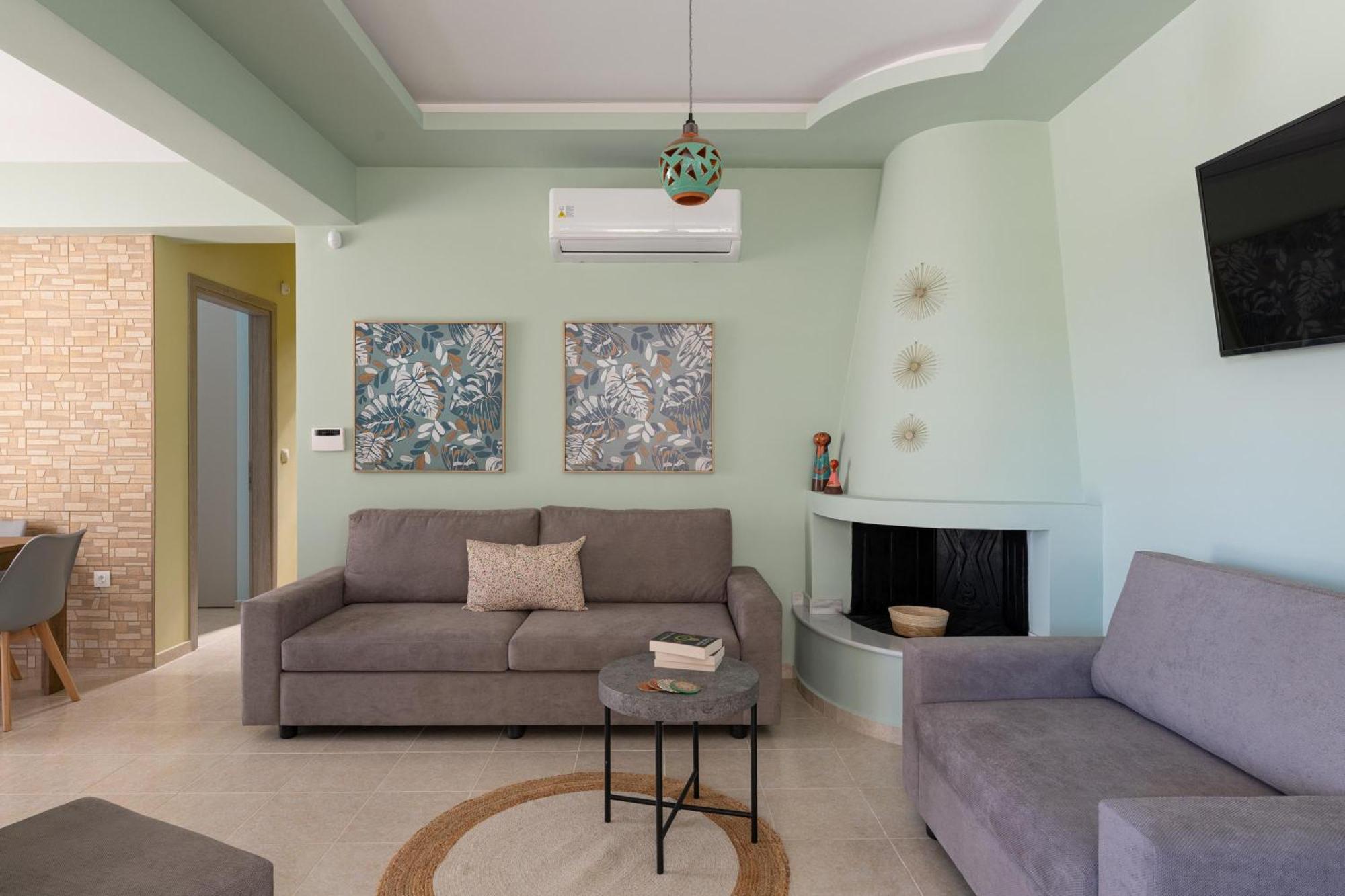 Ethria Pool Villa With Heated Jacuzzi Afantou Exterior foto