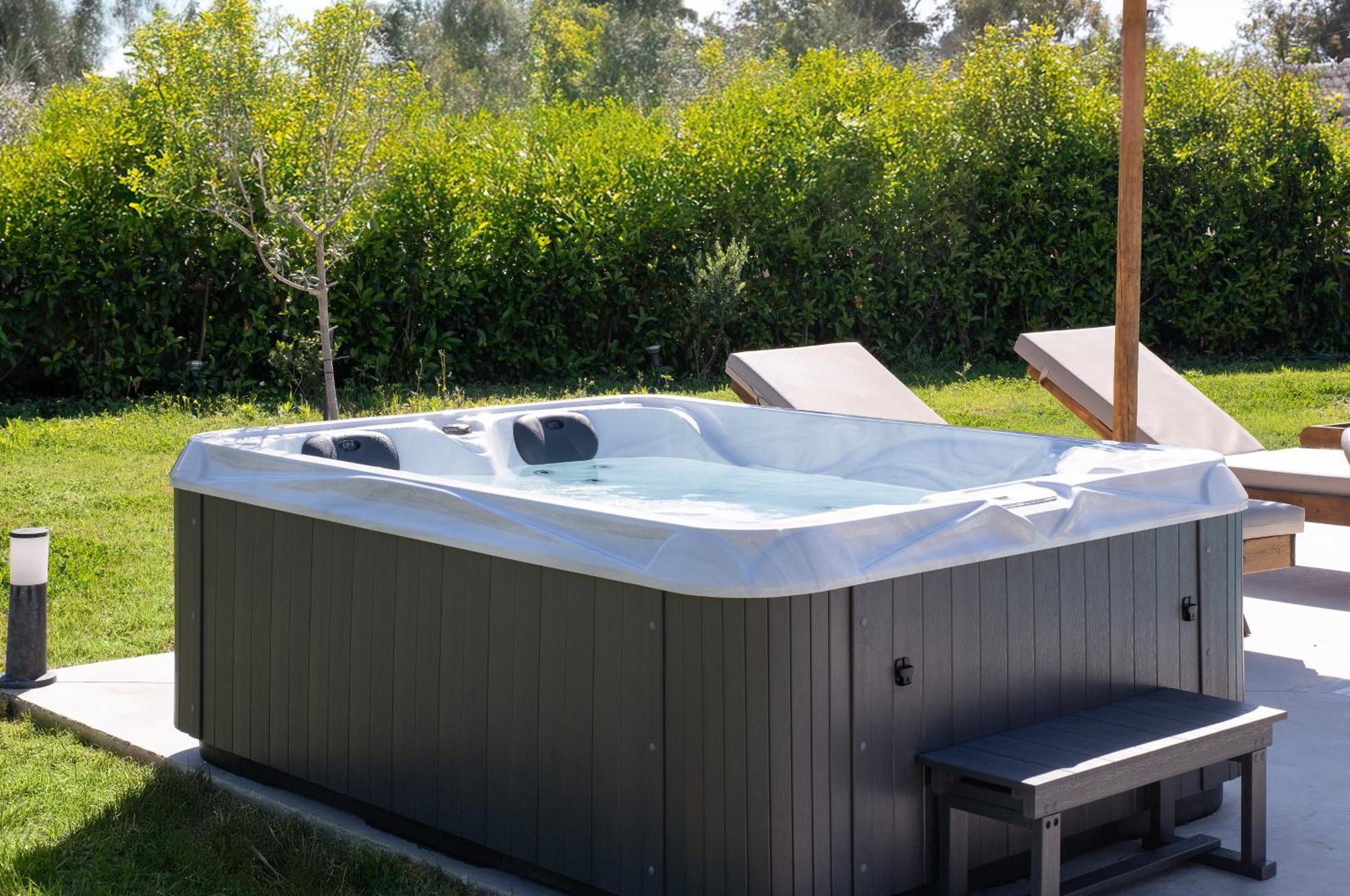 Ethria Pool Villa With Heated Jacuzzi Afantou Exterior foto
